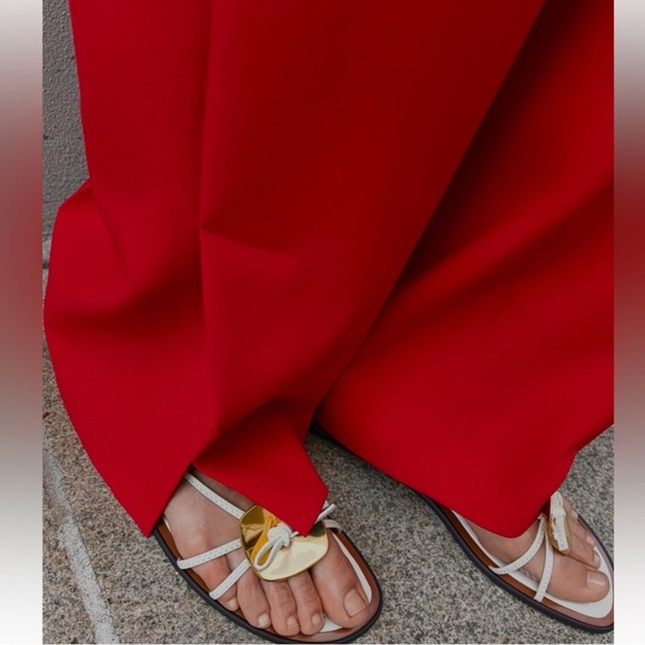 NWT Zara 2-Piece Set Lined Button Vest and Pants With Slit - Picture 12 of 16